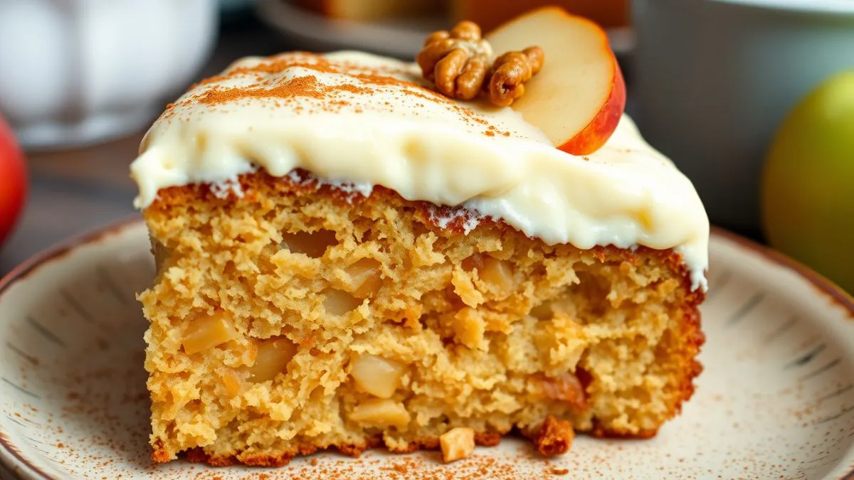 Spiced Apple Cake with Cream Cheese Frosting