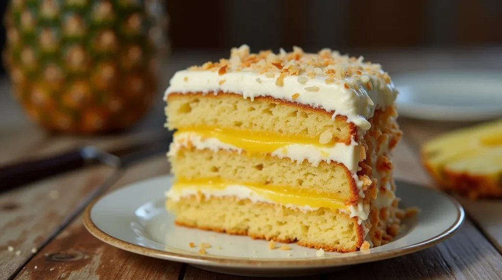 Fresh pineapple cake recipe