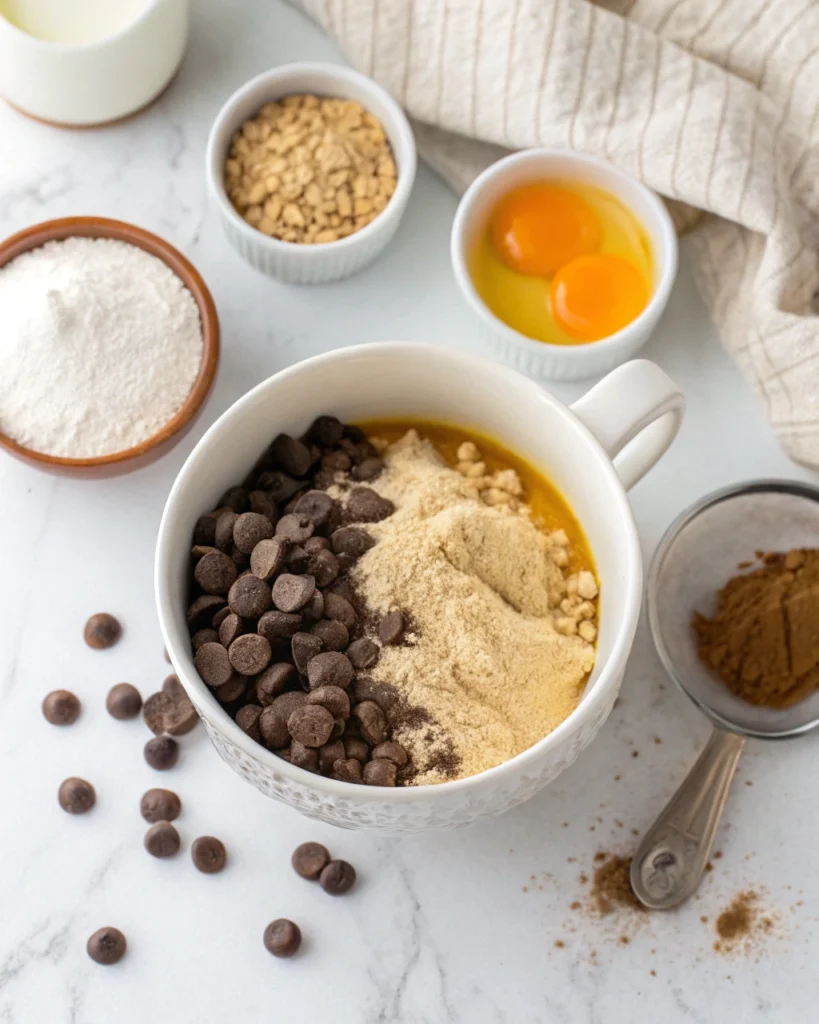 chocolate chip mug cake