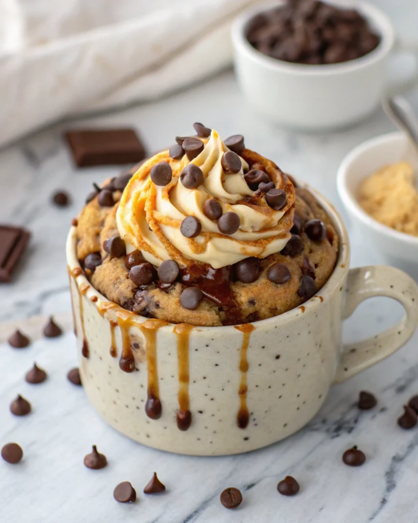 chocolate chip mug cake
