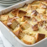 white chocolate bread pudding