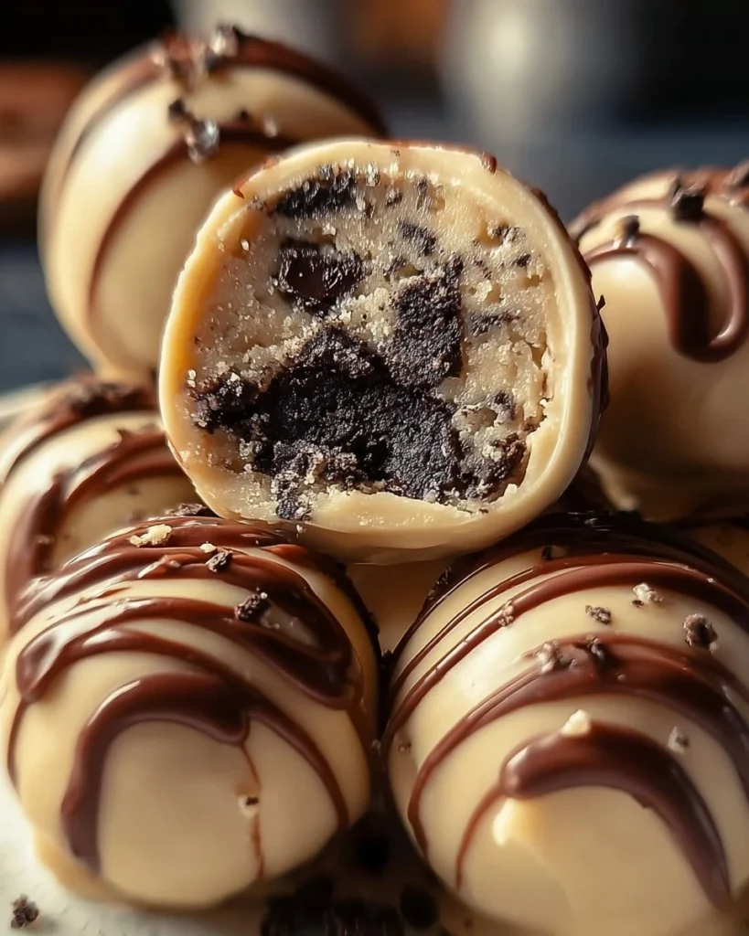 Delicious 3-Ingredient Peanut Butter Oreo Cookie Balls on a white plate