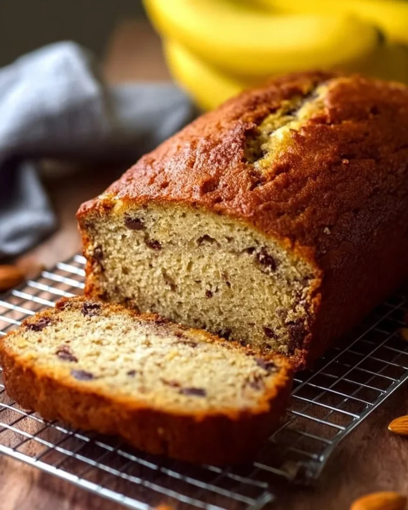 Easy 3 Ingredients Banana Bread fresh out of the oven