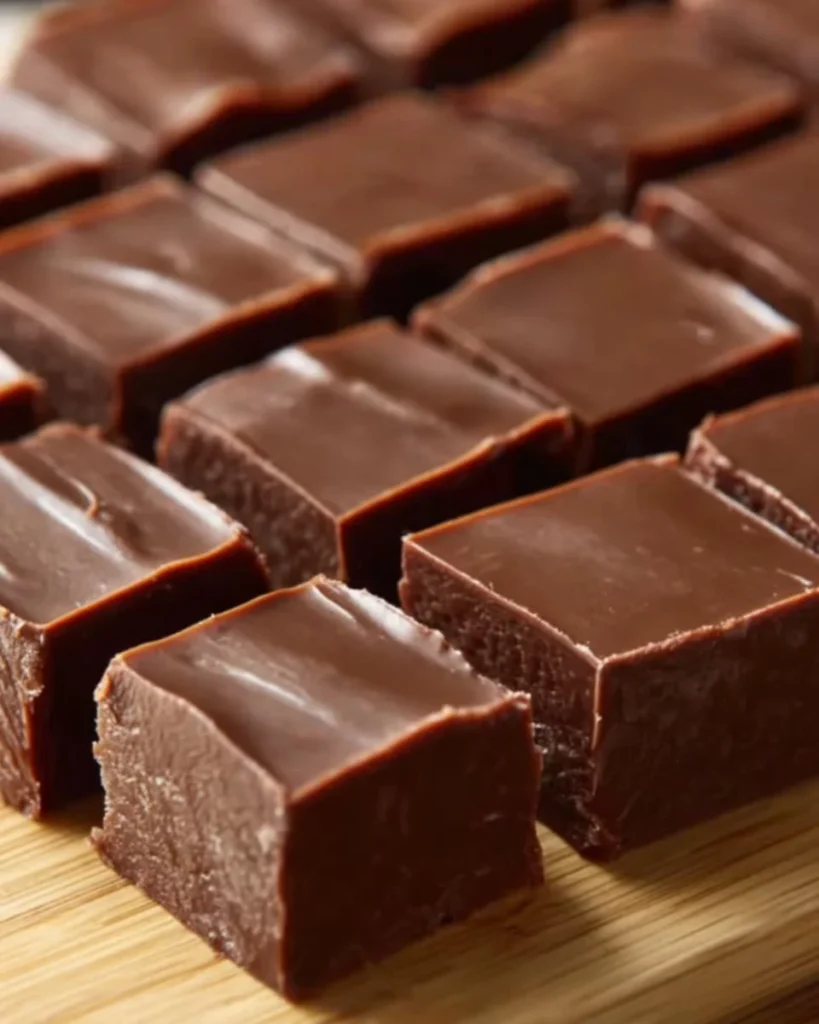 Homemade 3-Minute Fudge dessert ready to enjoy