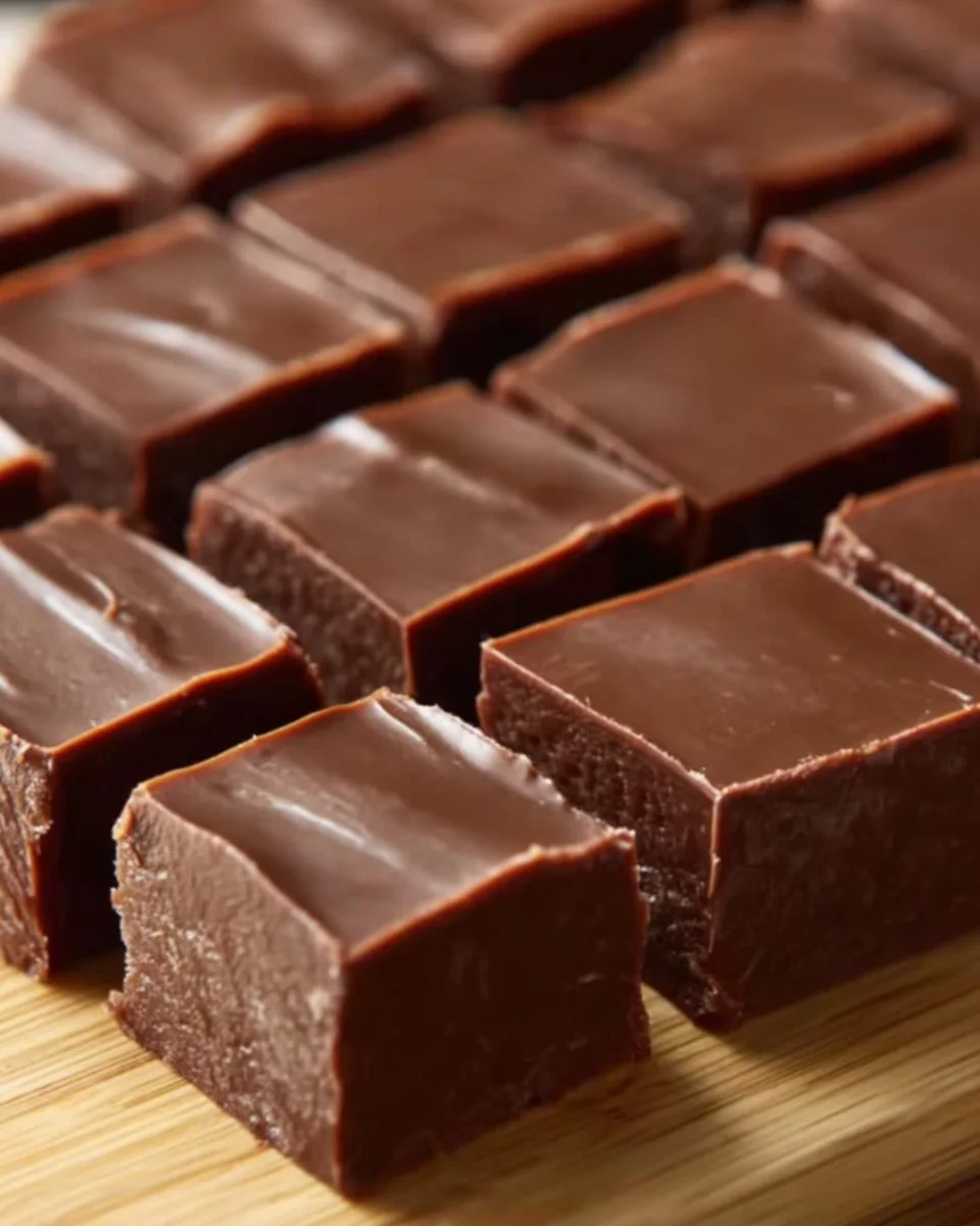 Homemade 3-Minute Fudge dessert ready to enjoy