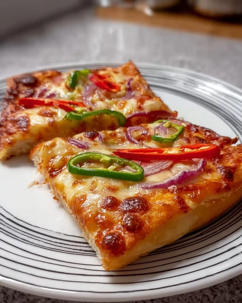 Air Fryer Pizza Toast topped with cheese and pepperoni, ready to serve.