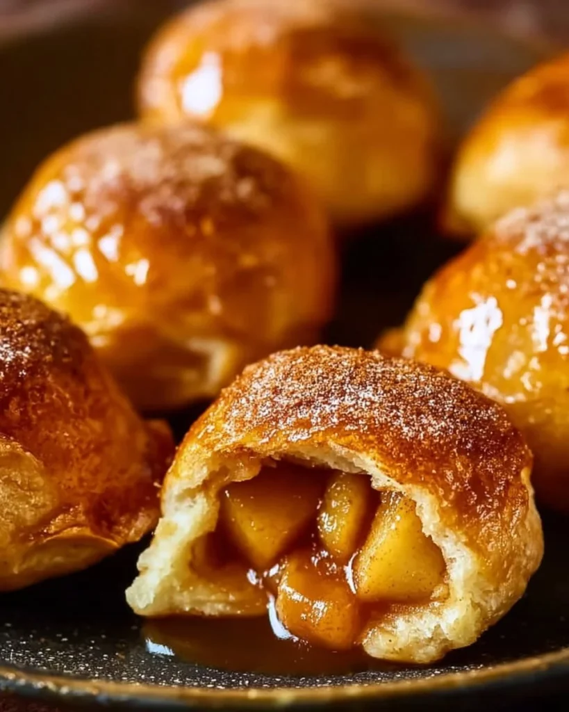 Delicious apple pie bombs with flaky crust and apple filling