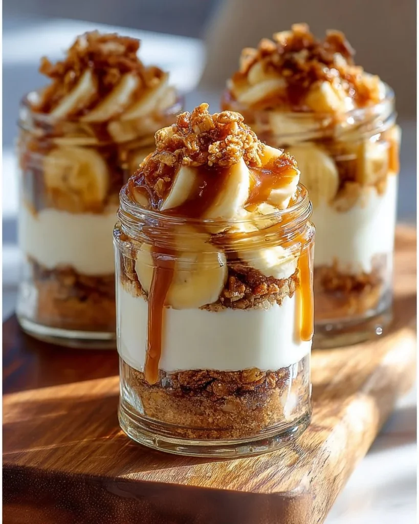 Apple pie cheesecake trifles layered with creamy cheesecake and spiced apples