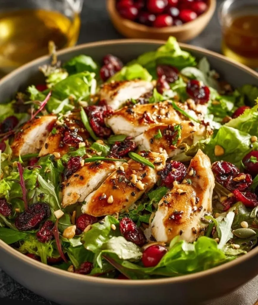 Asian chicken cucumber salad with vibrant vegetables and dressing