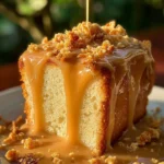 Delicious banana pudding cake layered with cream and bananas