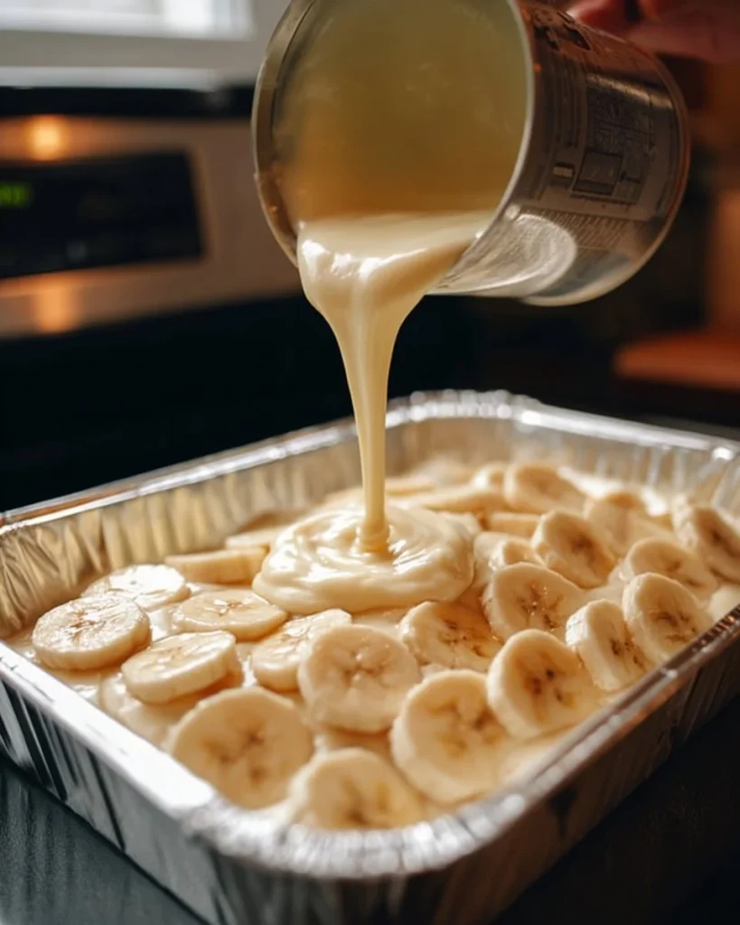 Delicious Banana Pudding Dessert in a serving bowl