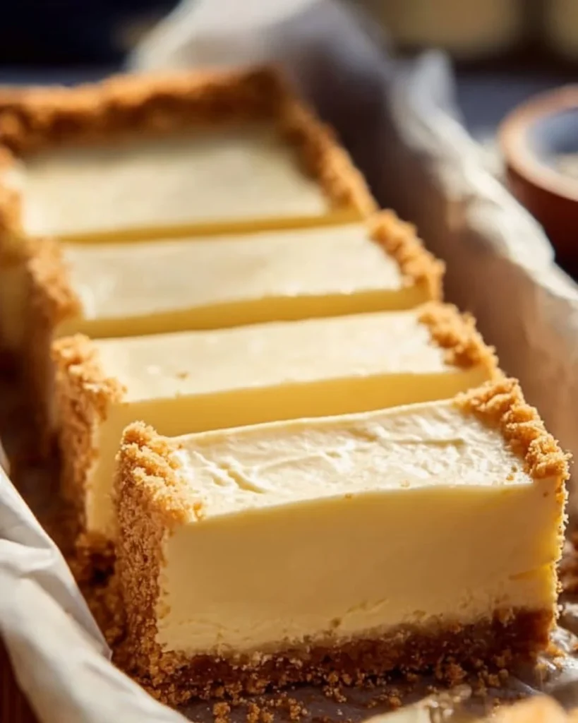 Basic Loaf Pan Cheesecake served on a dessert plate