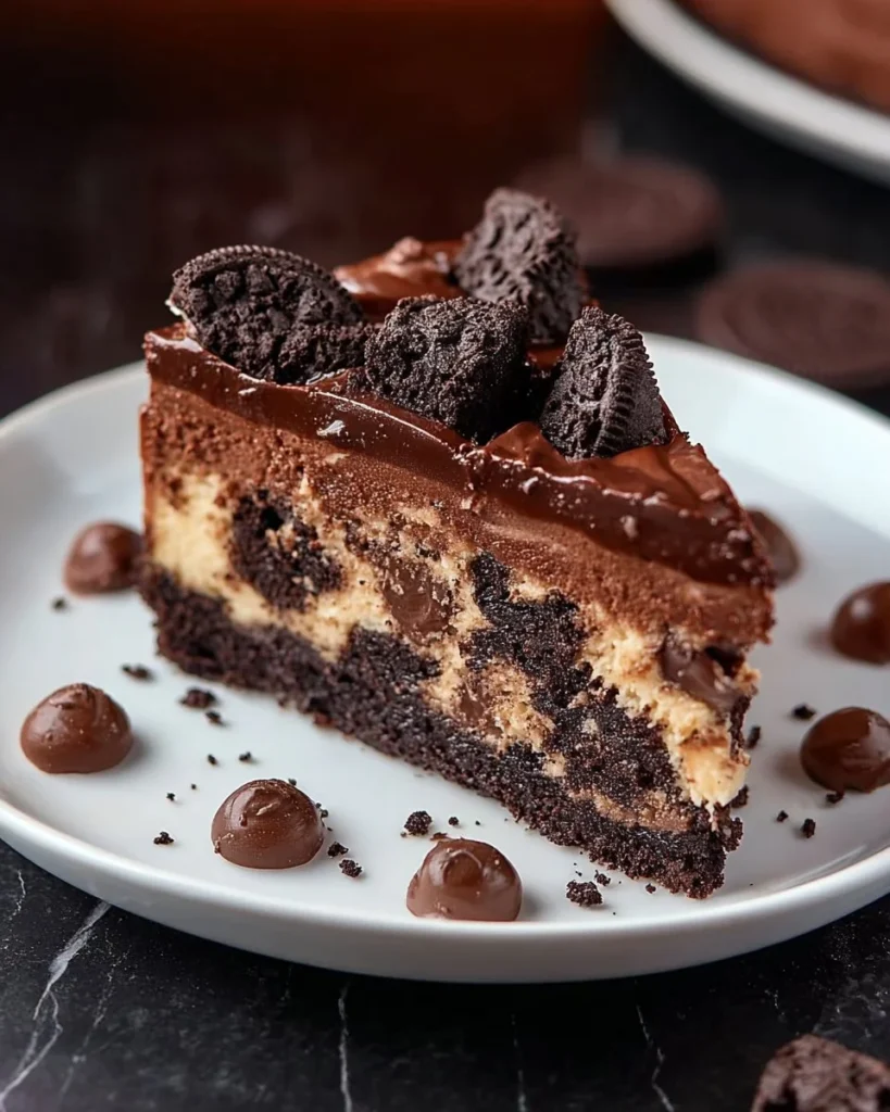 Blueberry cheesecake with gluten-free crust and fresh blueberries on top