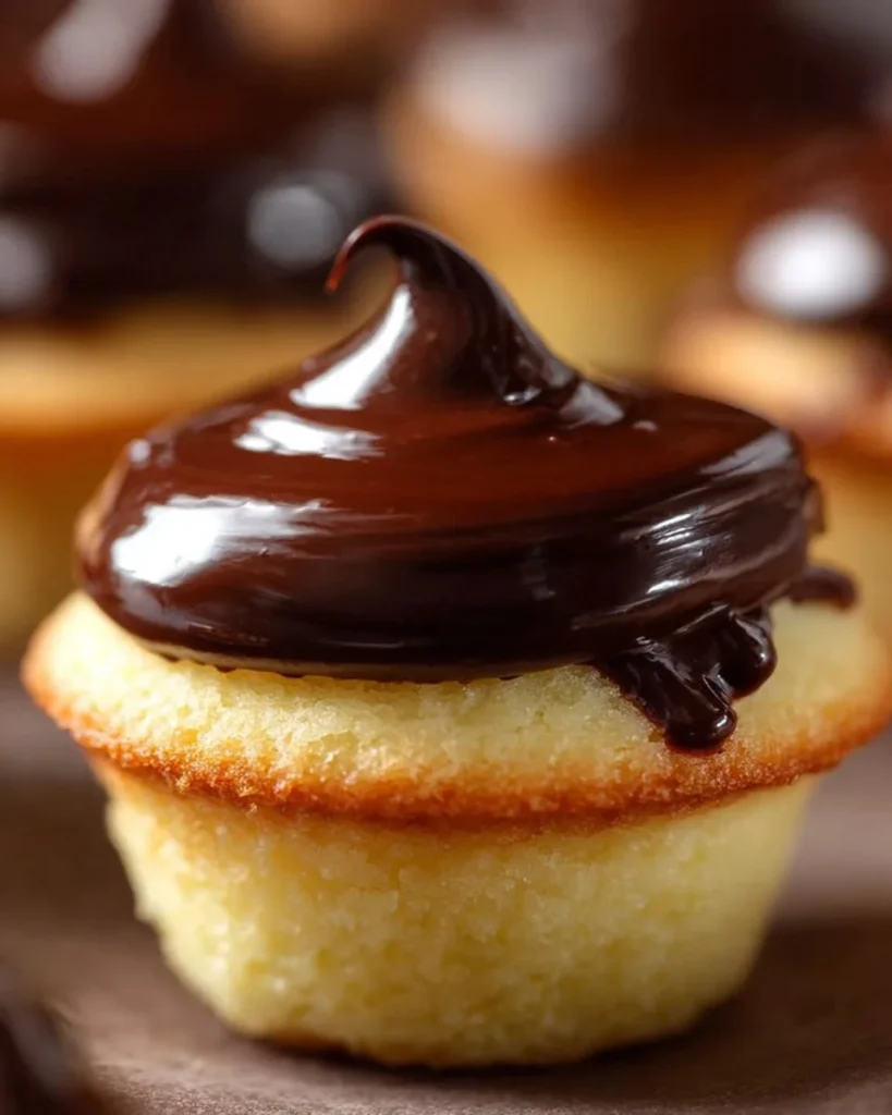 Boston Cream Pie Cookie Bites delicious dessert treat on a plate