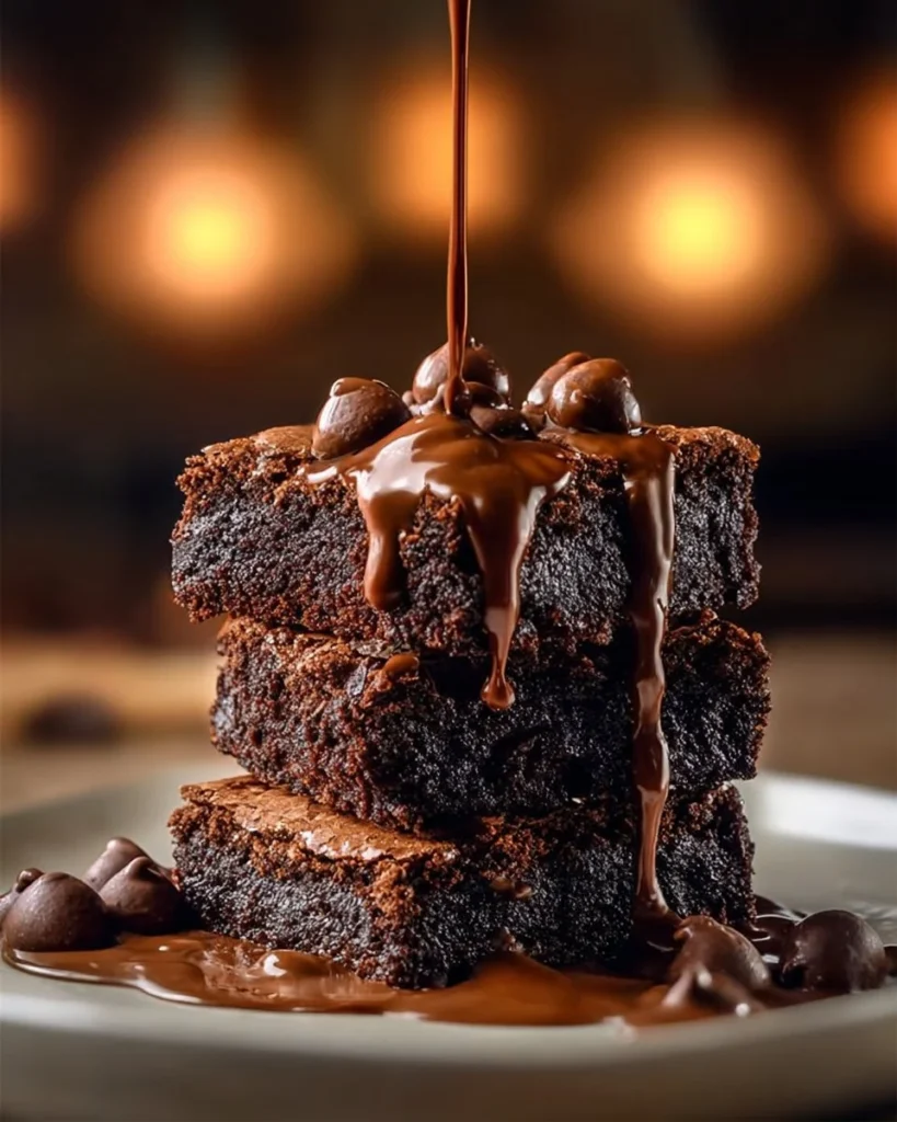 Delicious Brookie Killer Brownie dessert with layers of brownie and cookie