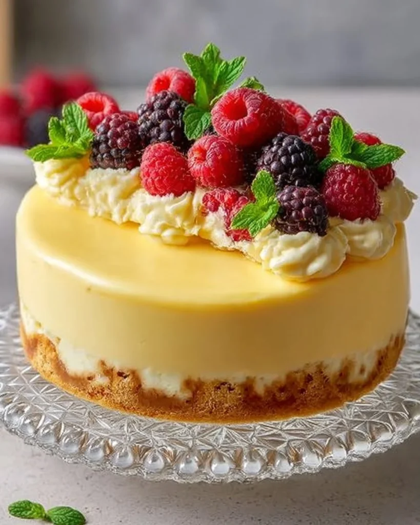 Delicious Caramel Brownie Cheesecake with chocolate brownie base and caramel drizzle