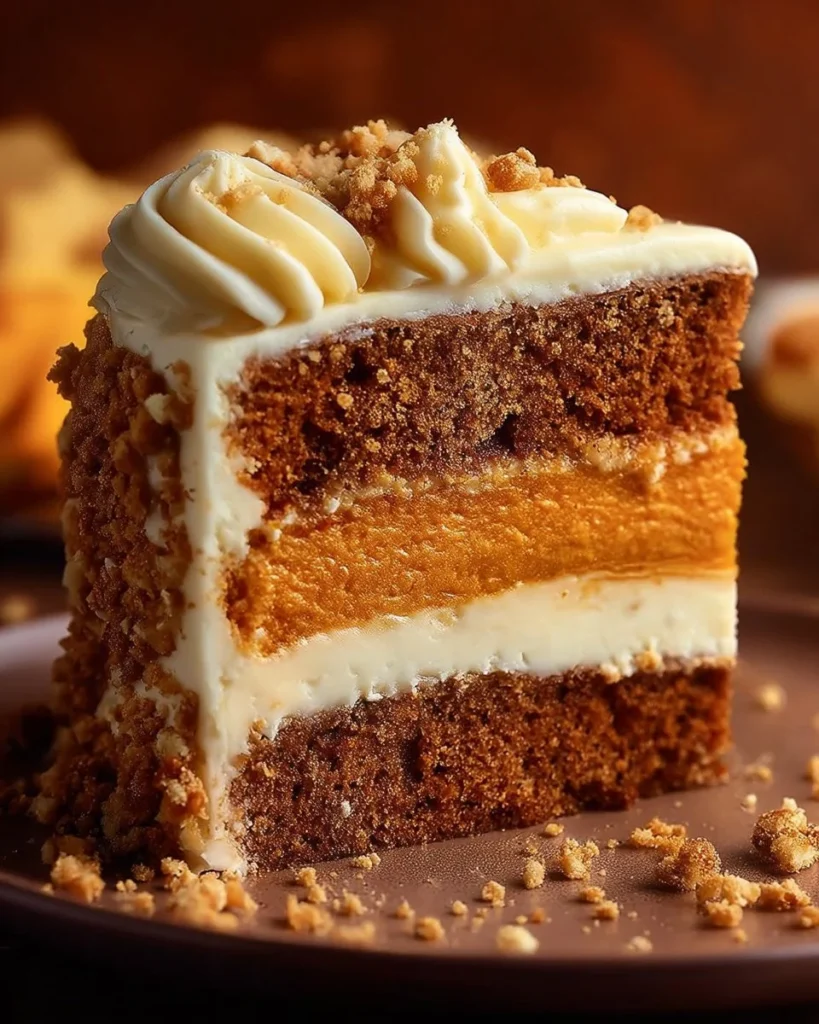 Moist and flavorful Carrot Cake Coffee Cake slice with cream cheese frosting