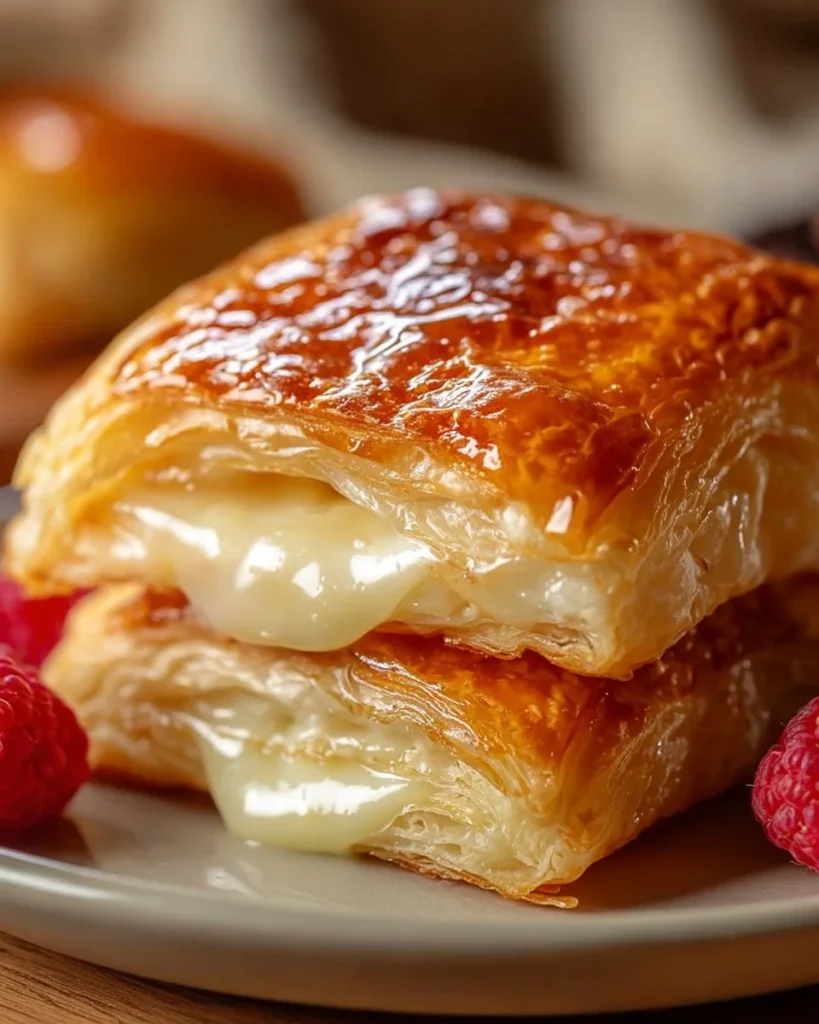 Delicious cheesecake crescent rolls casserole dessert on a white dish