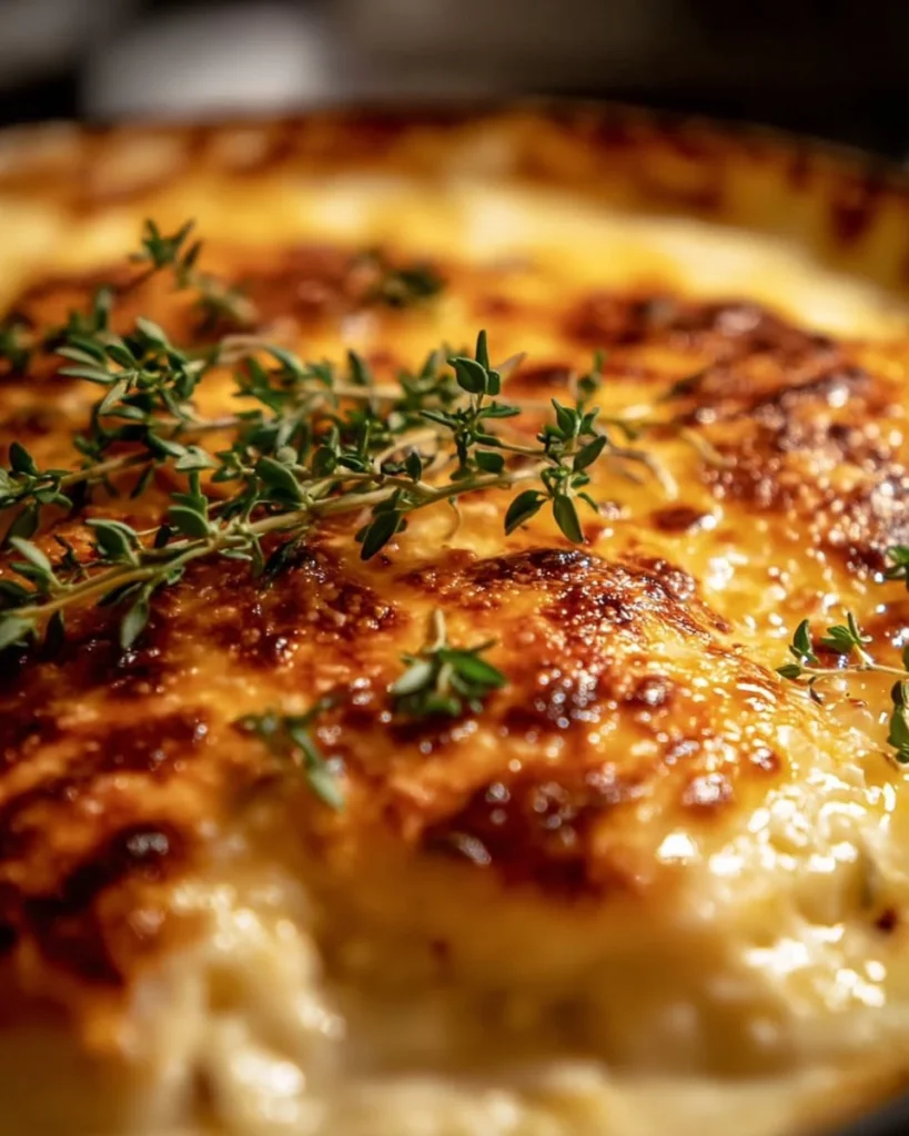 Delicious Cheesy Chicken and Rice Casserole served in a dish