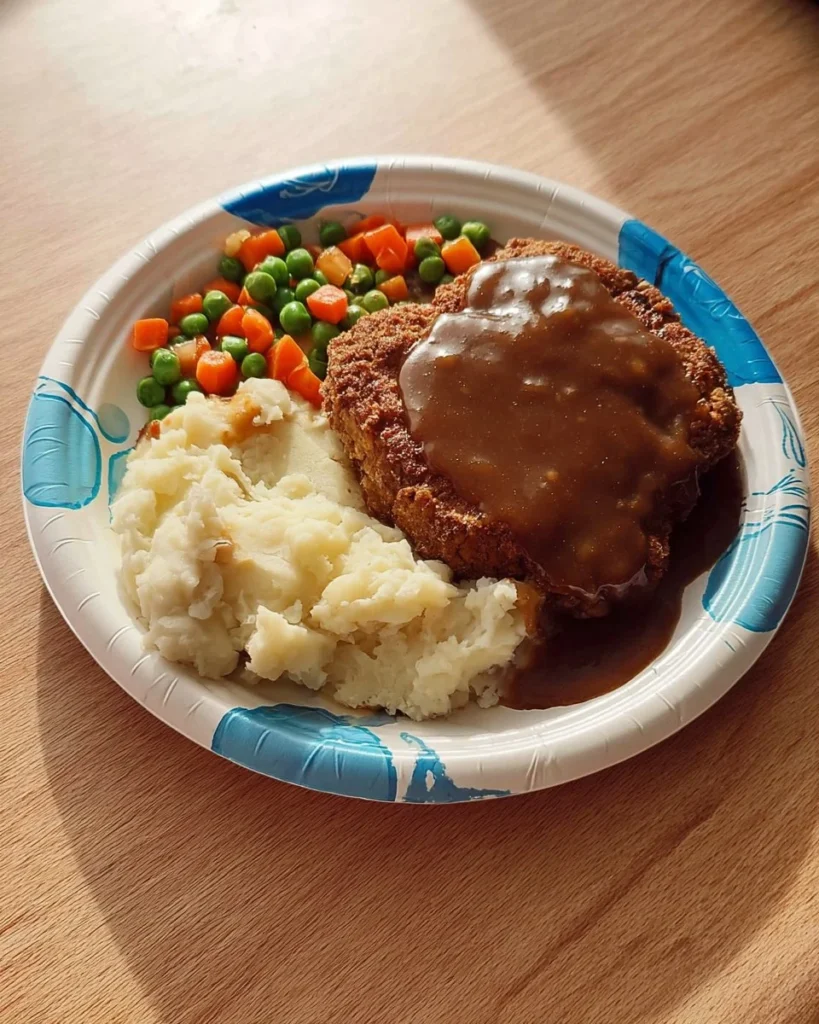 Delicious chicken fried steak with creamy mashed potatoes and rich gravy