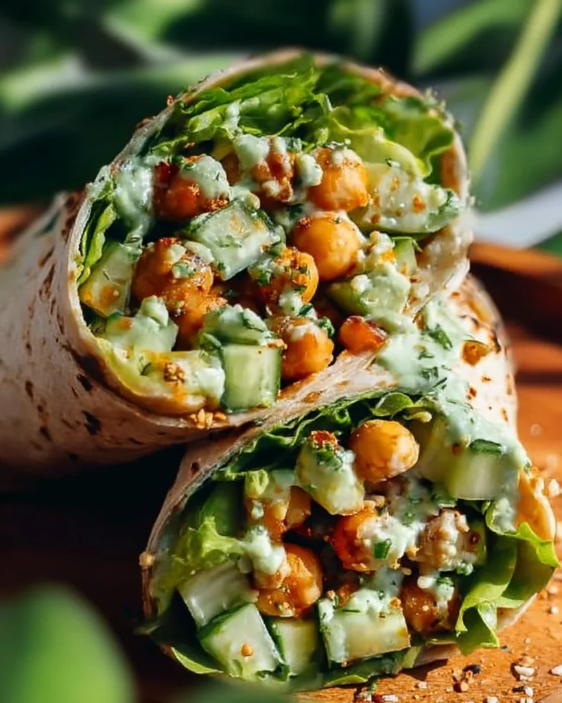 Chickpea Cucumber Feta Salad with vibrant vegetables and herbs
