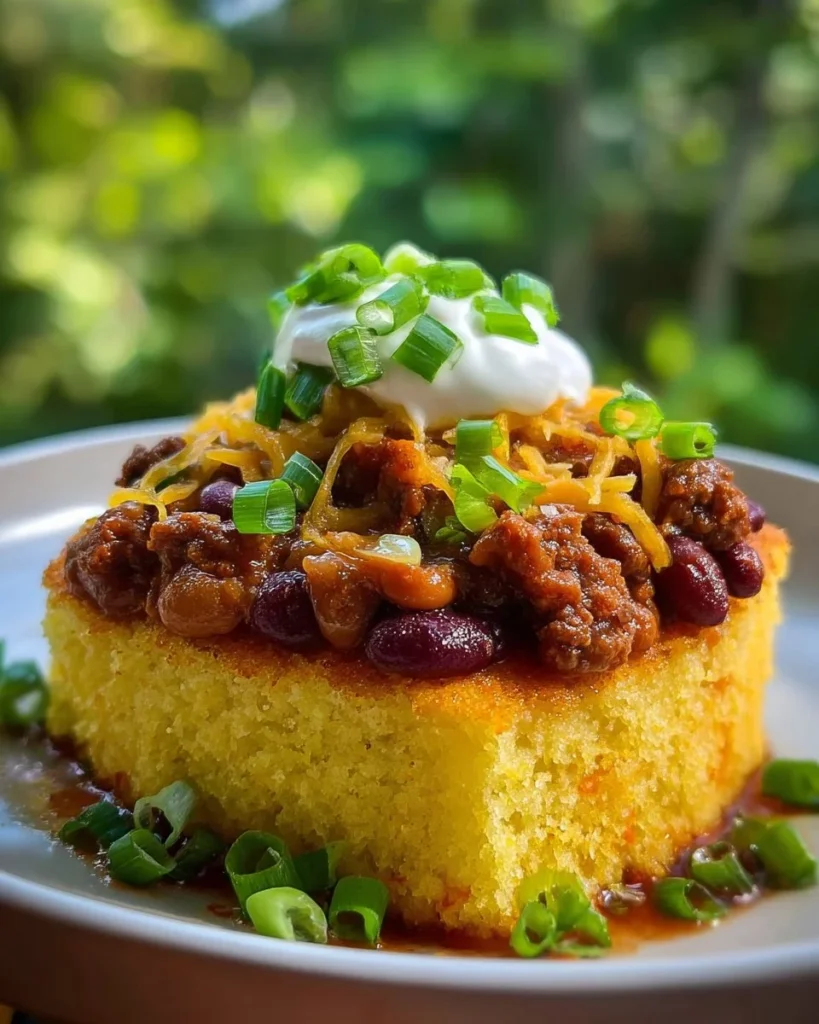 Chili Corn Bread Bowl filled with savory chili, showcasing a delicious meal option.
