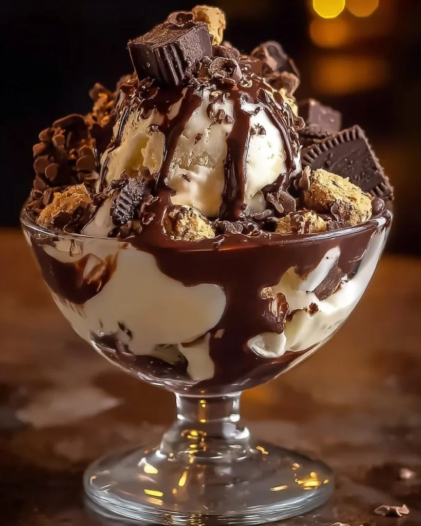Creamy Choco-Chill Cheesecake Ice Cream Bliss in a dessert bowl