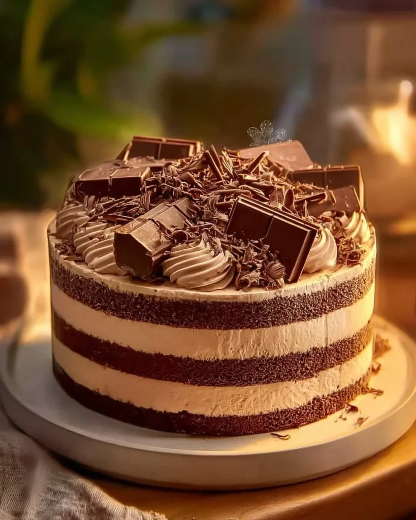 Choco-Chill Cheesecake Ice Cream in a bowl garnished with chocolate drizzle