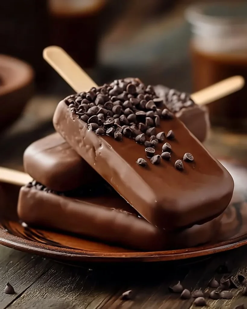 Delicious Choco Overload Freeze dessert topped with chocolate drizzles and sprinkles.