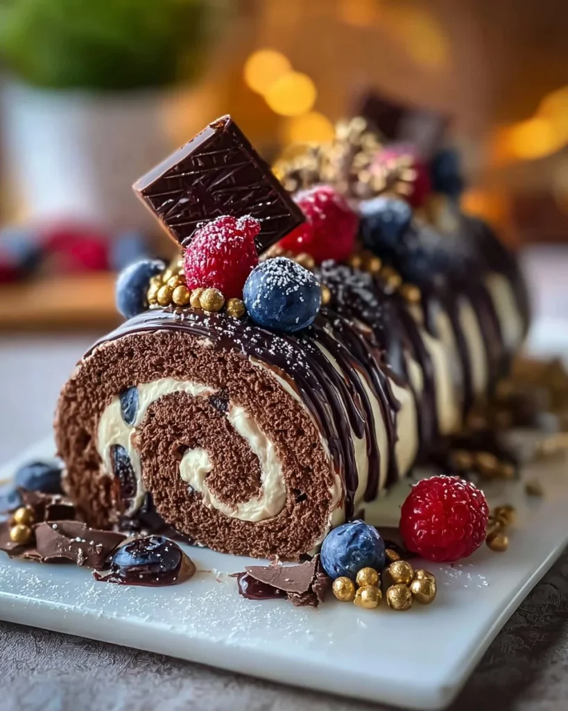 Choco Swiss Roll Delight - a rich chocolate-filled Swiss roll dessert
