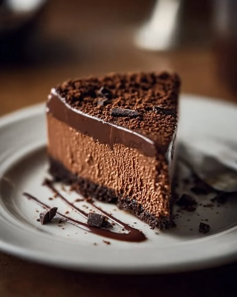 Delicious Chocolate Chip Cookie Dough Mousse in a dessert bowl.