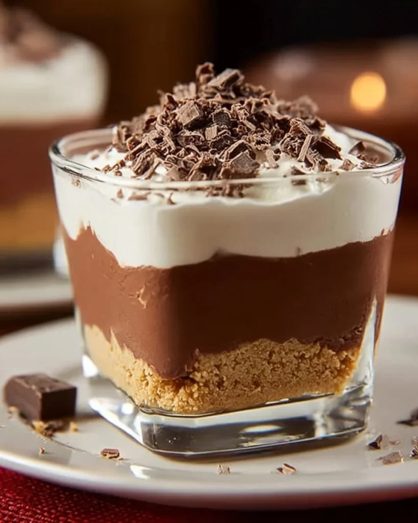 Decadent Chocolate Delight dessert with rich chocolate layers and toppings