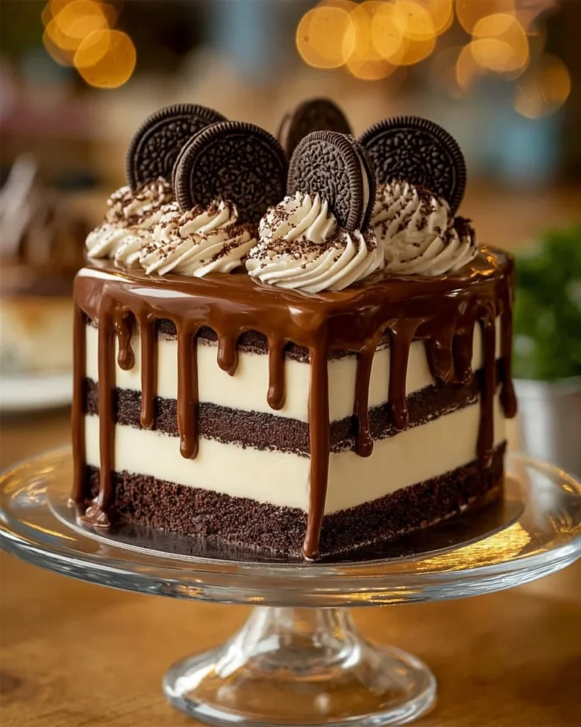 Delicious Chocolate Fudge Layered Bliss dessert with rich chocolate layers
