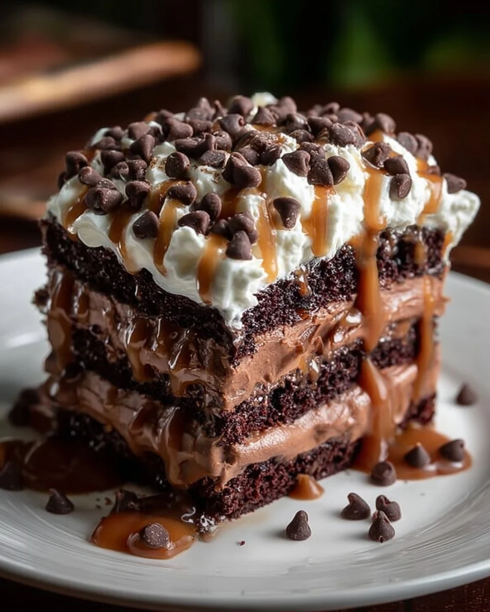 Chocolate Hazelnut Cheesecake Trifle layered with creamy cheesecake and chocolate hazelnut flavors.