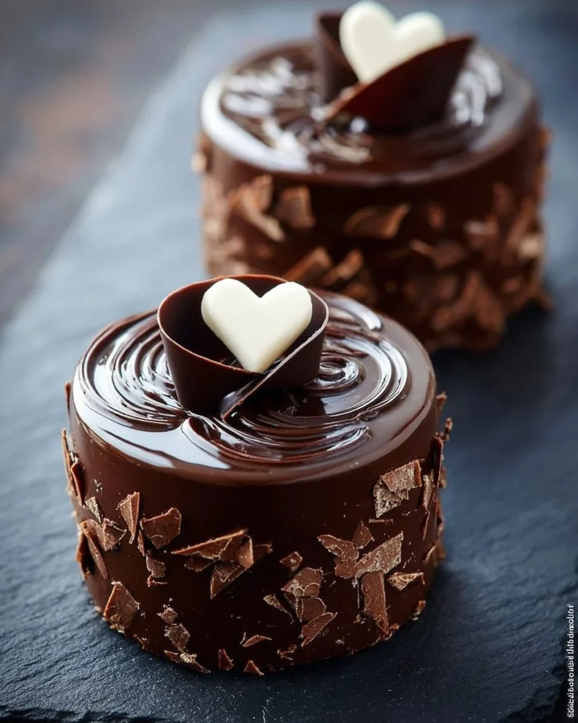 Delicious Chocolate Heart Cake decorated for a romantic celebration