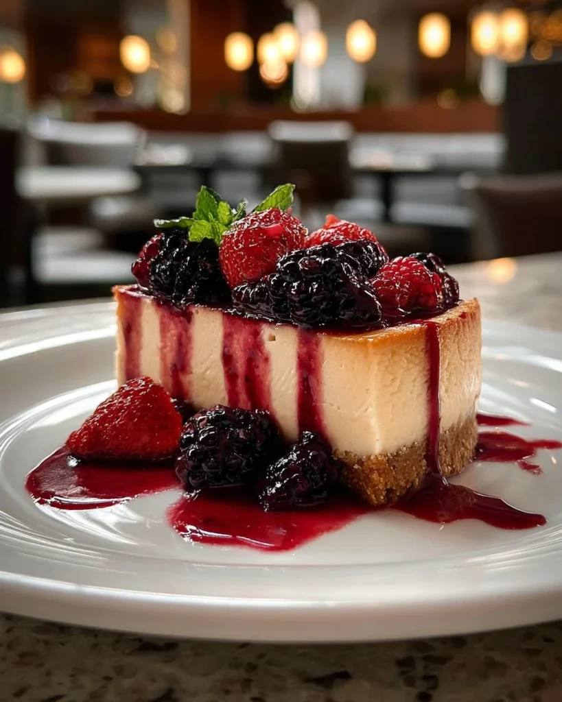 Delicious slice of Chocolate Mascarpone Cheesecake topped with chocolate shavings.