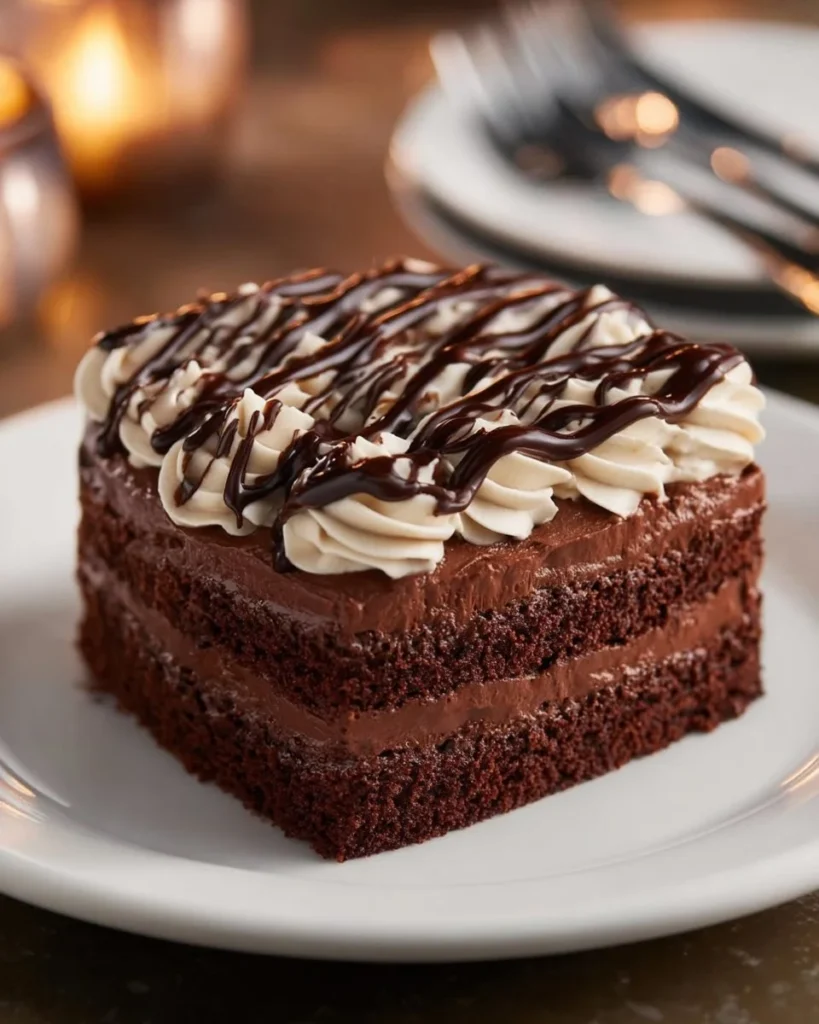 Decadent Chocolate Three Milks Cake soaked in three types of milk for a rich flavor