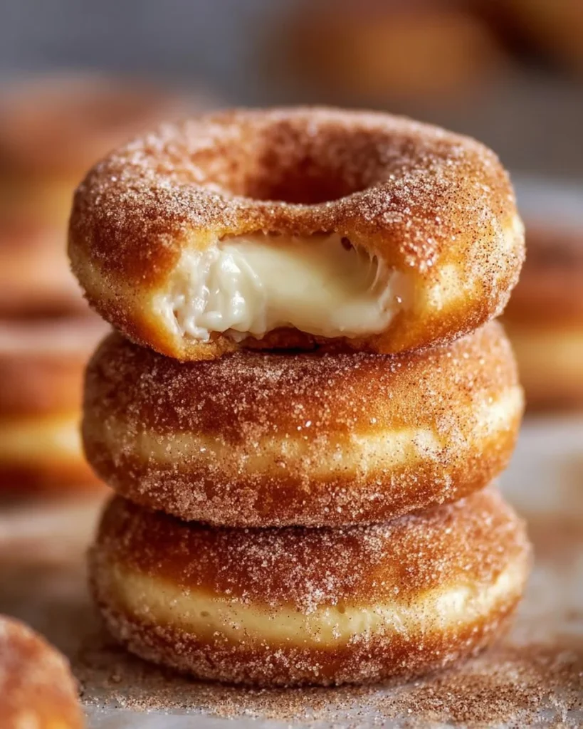 Plate of Churro Cheesecake Cookies topped with cinnamon sugar