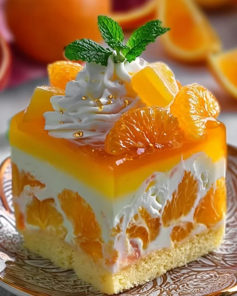 Citrus Dream Dessert featuring vibrant colors and creamy texture