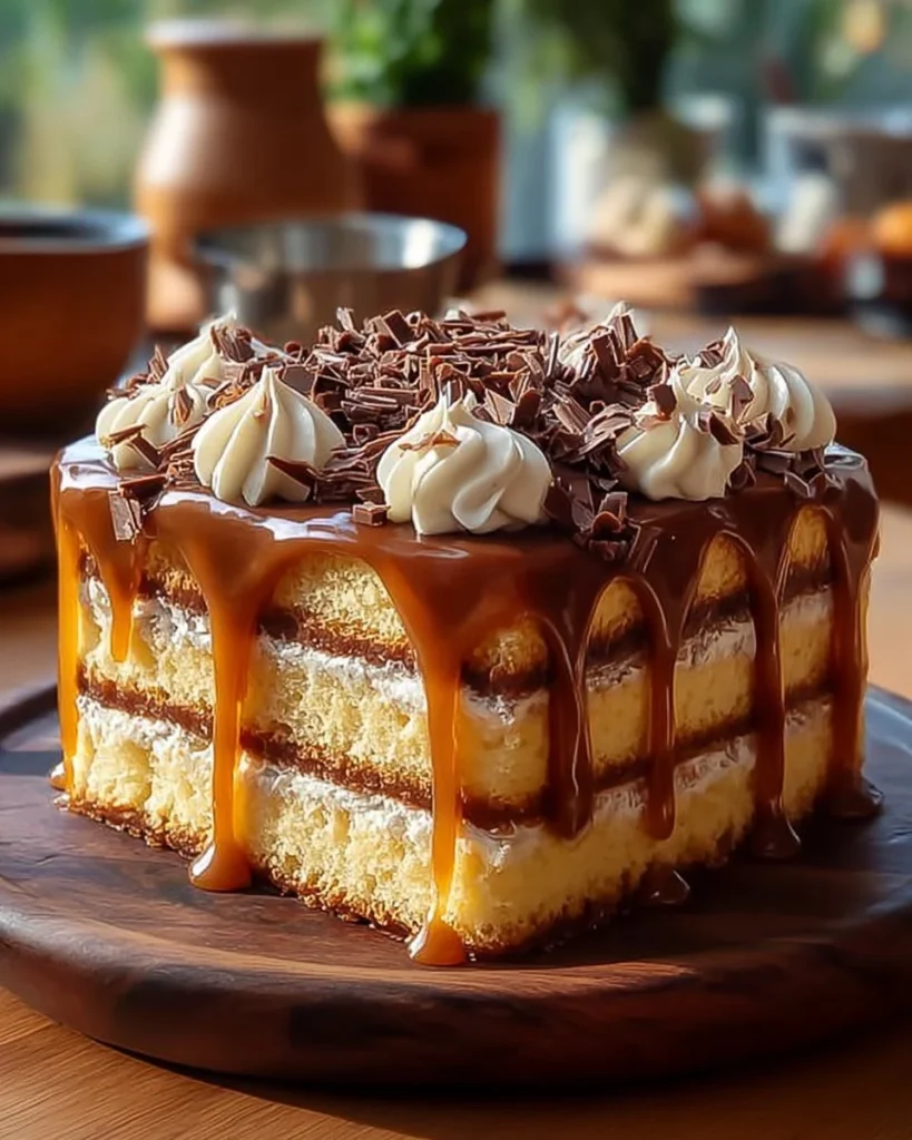 Delicious Coconut Cake with Beijinho and coconut milk syrup