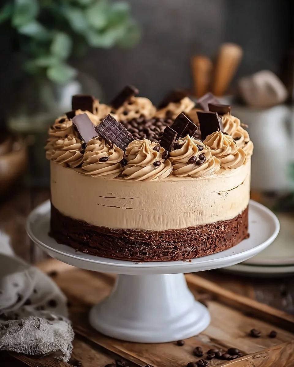 Deliciously layered Coffee Chocolate Sponge Cake with rich frosting