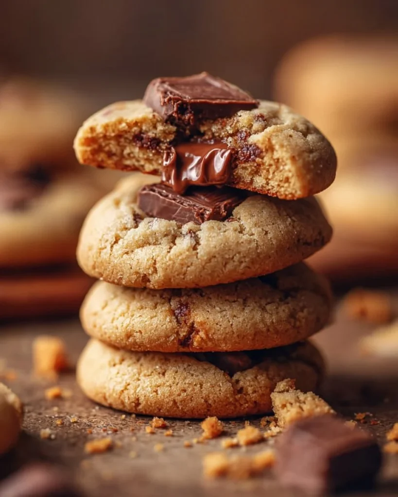 Freshly baked cookie butter cookies on a cooling rack