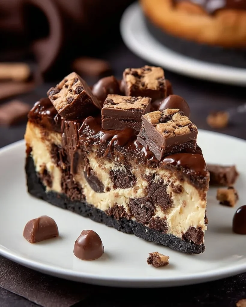Decadent Cookie & Cream Oreo Pie slice topped with whipped cream and Oreo crumbs