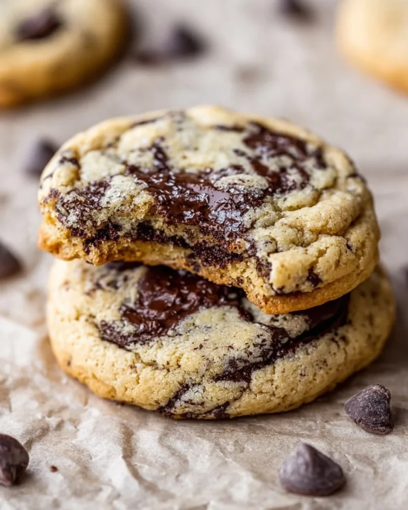 Homemade Cookies & Cream Cookies with chocolate and cream filling