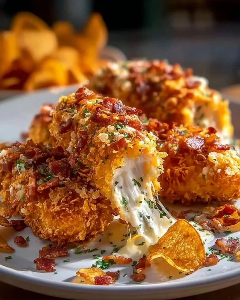 Cream Cheese & Bacon Stuffed Chicken Recipe with Doritos