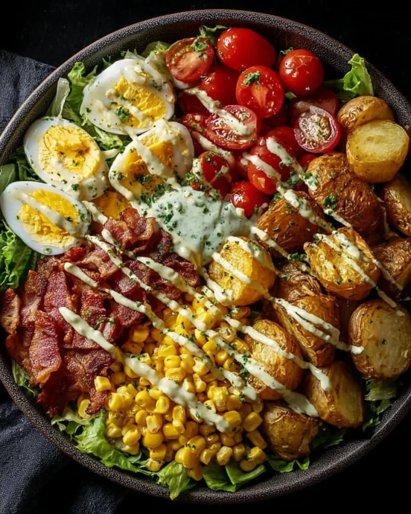 Creamy avocado jammy eggs plated with fresh herbs and spices