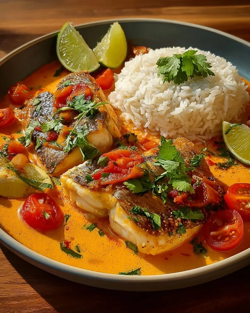 Delicious Curry de Poisson au Lait de Coco - a tropical fish curry dish