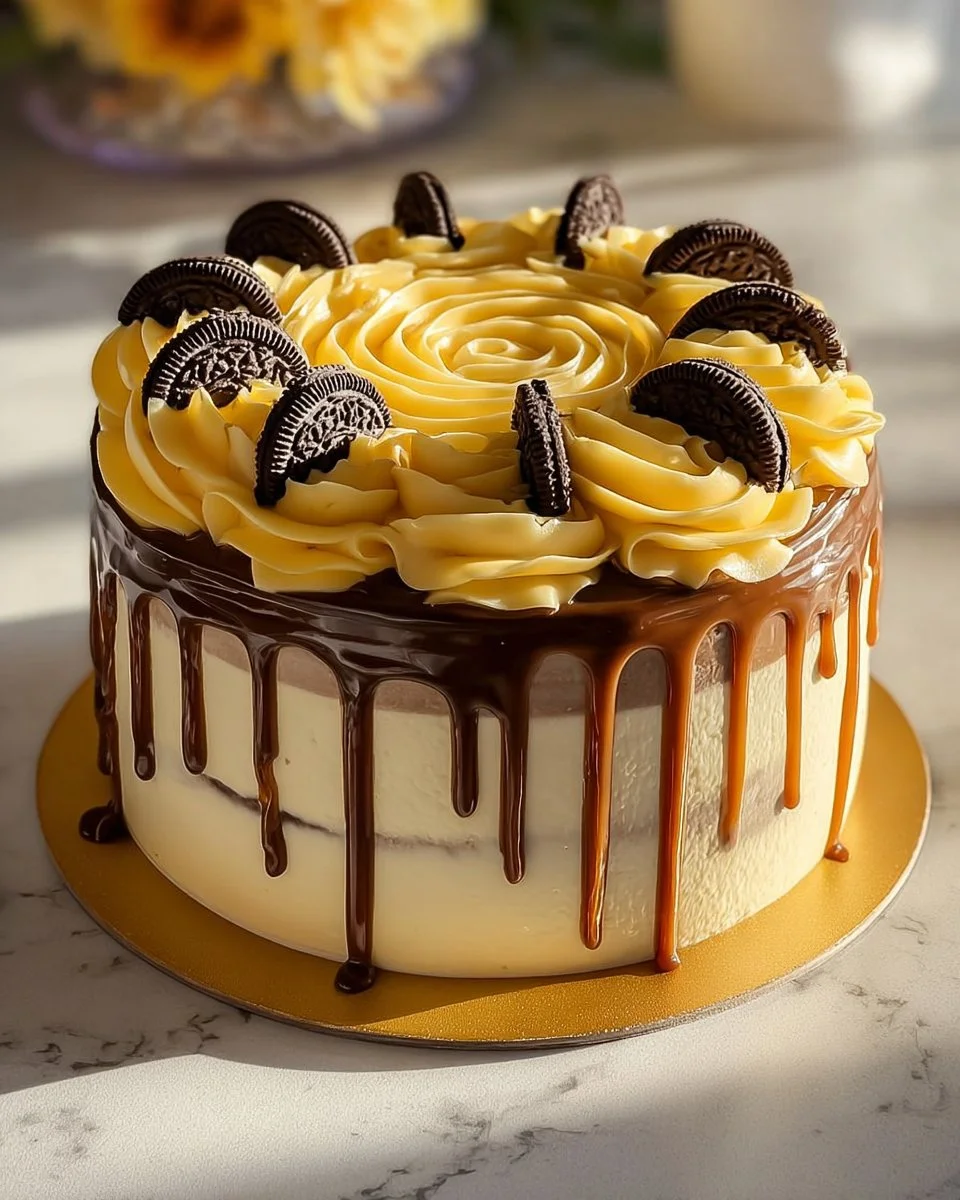 Decadent cookie dough swirled cheesecake topped with cookie dough pieces