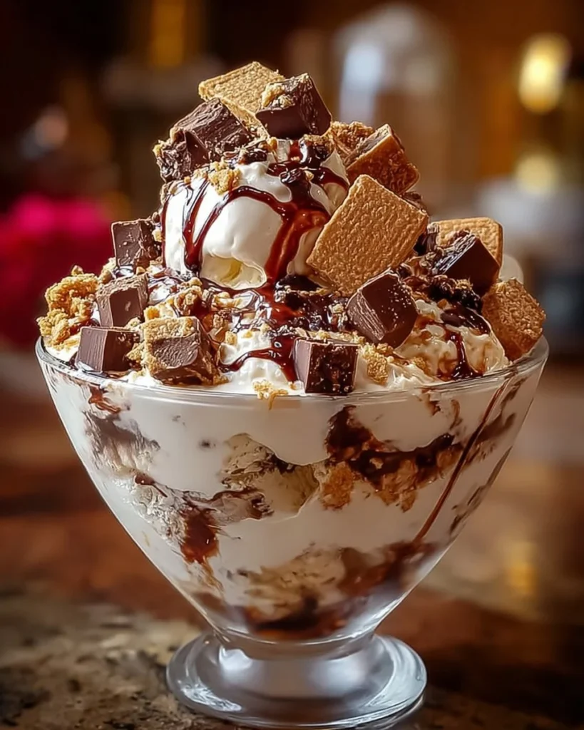 Delicious chocolate chip cookie dough ice cream cake with creamy layers and cookie chunks