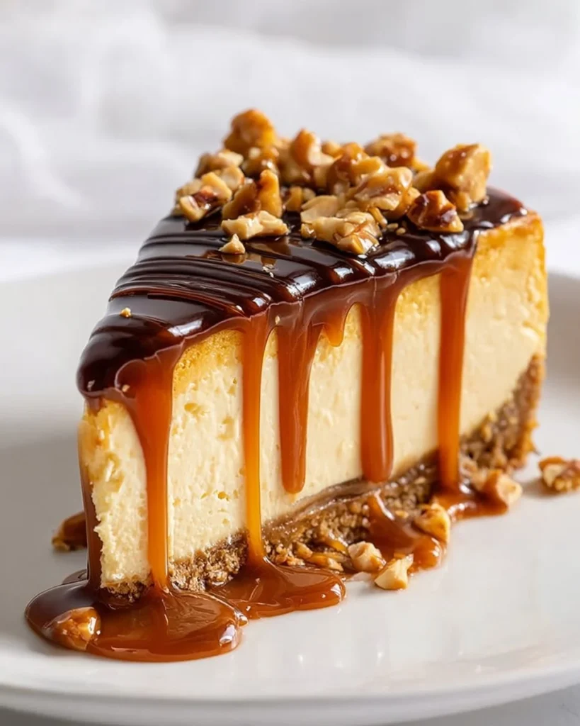 Delightful Peanut Butter and Jelly Cheesecake topped with vibrant jelly